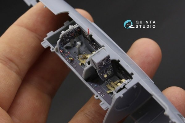 Quinta Studio QD48163 Me 262B-1a/U1 3D-Printed &amp; coloured Interior on decal paper (for HobbyBoss kit) 1/48