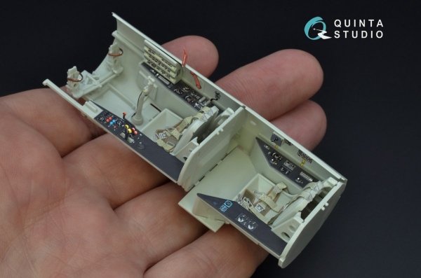 Quinta Studio QD32074 Me 262B1a/U-1 3D-Printed &amp; coloured Interior on decal paper (Revell) 1/32