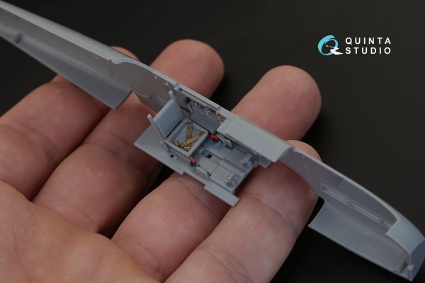 Quinta Studio QD48140 Ki-61-I 3D-Printed &amp; coloured Interior on decal paper (for Hasegawa kit) 1/48