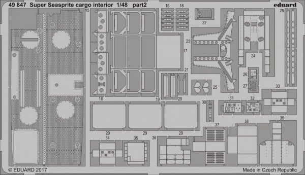 Eduard 49847 Super Seasprite cargo interior 1/48 KITTY HAWK