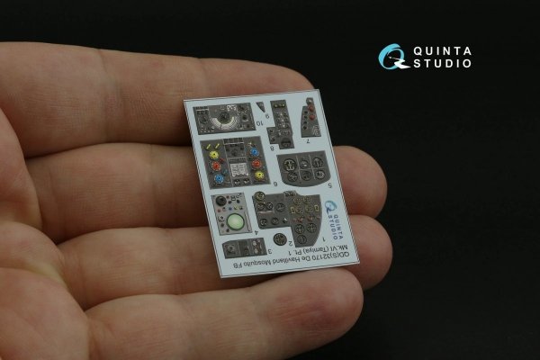 Quinta Studio QDS-32170 DH Mosquito FB Mk.VI 3D-Printed &amp; coloured Interior on decal paper (Tamiya) (small version) 1/32