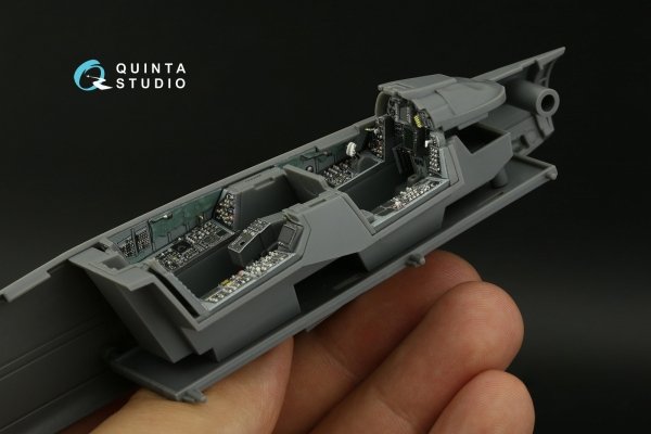 Quinta Studio QD48404 F-14B 3D-Printed &amp; coloured Interior on decal paper (GWH) 1/48