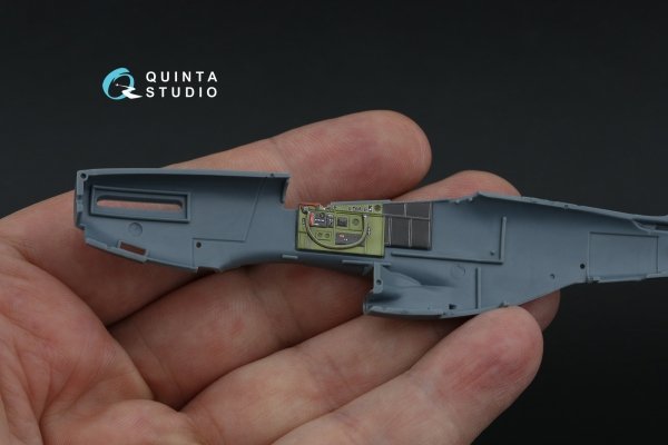 Quinta Studio QD72181 P-51D Mustang Early 3D-Printed &amp; coloured Interior on decal paper (Eduard) 1/72