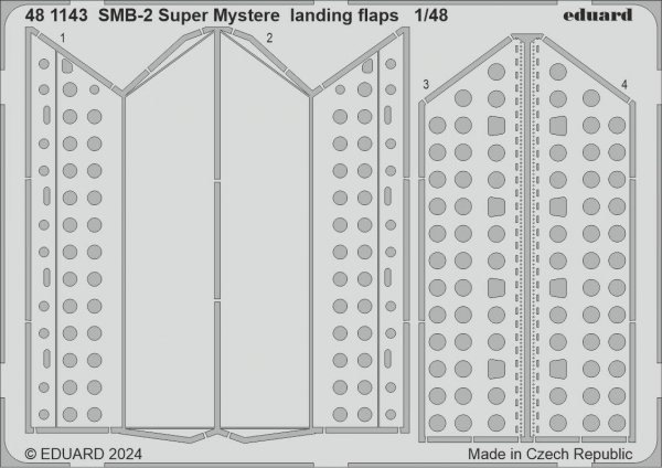 Eduard 481143 SMB-2 Super Mystere landing flaps SPECIAL HOBBY 1/48