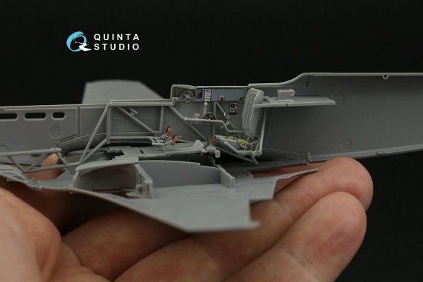 Quinta Studio QD48398 Yak-9T 3D-Printed &amp; coloured Interior on decal paper (Zvezda) 1/48