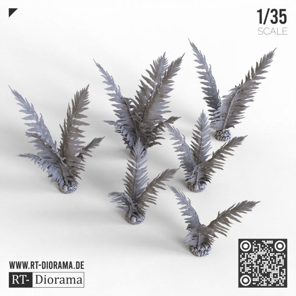 RT-Diorama 35466 Common Fern Set 1/35