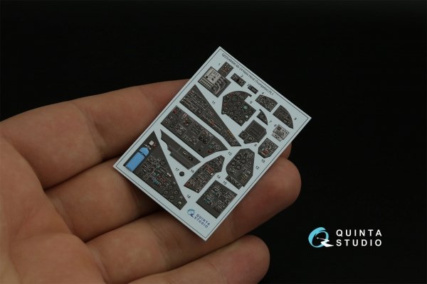 Quinta Studio QD48406 Mi-24 Nato Hind 3D-Printed &amp; coloured Interior on decal paper (Trumpeter) 1/48
