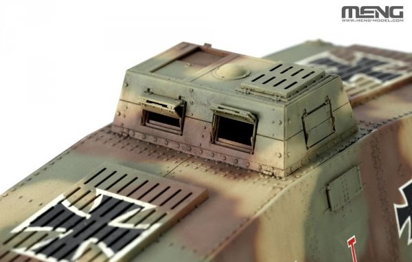 Meng Model TS-017s German A7V Tank (Krupp) &amp; Engine Limited Edition 1/35