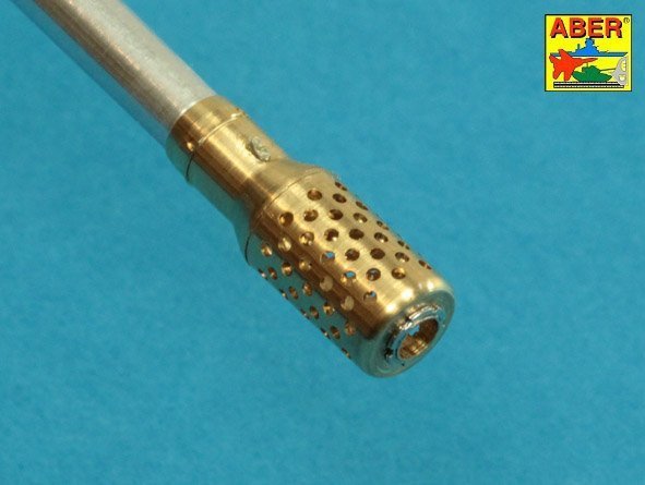 Aber 35l-232 10,5cm KwK L/70 barrel with perforated muzzle brake for German Pz.Kpfw. VII Lowe or VK 7201(K) 1:35