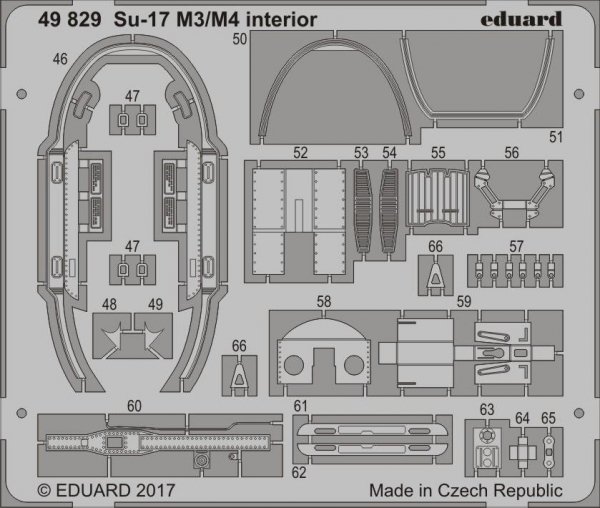 Eduard 49829 Su-17 M3/ M4 interior KITTY HAWK 1/48