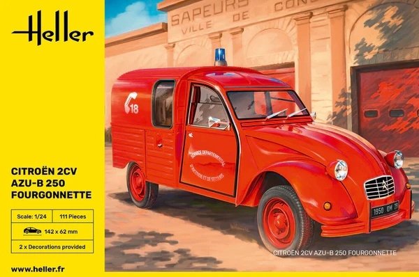 Heller 82701 Citroen 2CV AZU-B 250 Fourgonnette 1/24