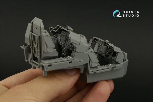 Quinta Studio QD35073 AH-64D/E 3D-Printed &amp; coloured Interior on decal paper (Meng) 1/35