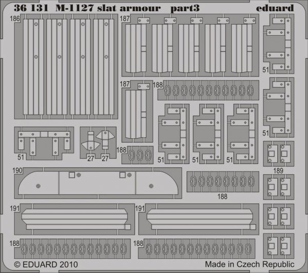 Eduard 36131 M-1127 slat armour 1/35 Trumpeter