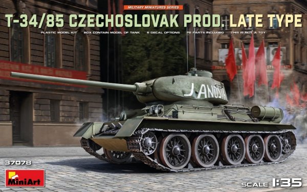 MiniArt 37078 T-34/85 Czechoslovak Prod. Late Type 1/35