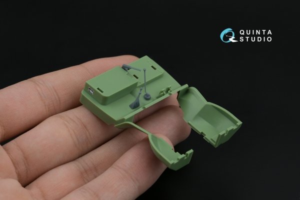 Quinta Studio QD+48568 URAL 4320 3D-Printed &amp; coloured Interior on decal paper (KittyHawk/Zimi model) (with 3D-printed resin parts) 1/48