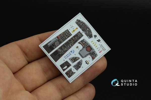 Quinta Studio QDS-32188 F-104J 3D-Printed coloured Interior on decal paper (Italeri) (small version) 1/32