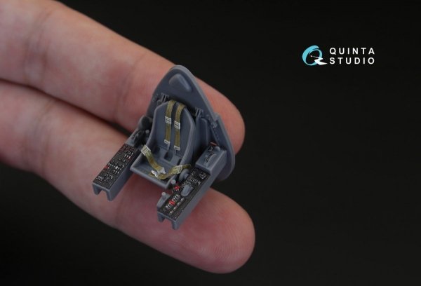 Quinta Studio QD48110 F4U-1 Corsair (Bird cage) 3D-Printed &amp; coloured Interior on decal paper (for Tamiya kit) 1/48