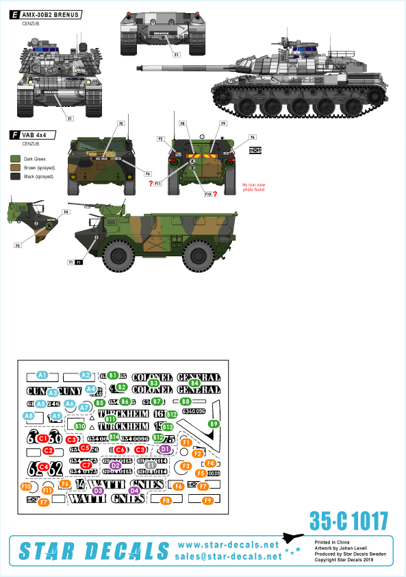 Star Decals 35-C1017 FORAD training centre 1/35