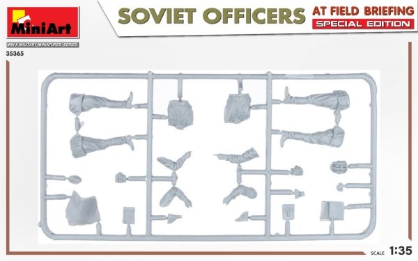 MiniArt 35365 SOVIET OFFICERS AT FIELD BRIEFING. SPECIAL EDITION 1/35