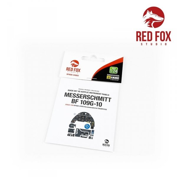 Red Fox Studio QS-24003 Bf 109G-10 for Trumpeter kit 1/24