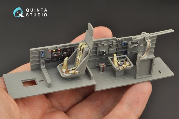 Quinta Studio QD35054 Ju 87G 3D-Printed &amp; coloured Interior on decal paper ( Border Model ) 1/35