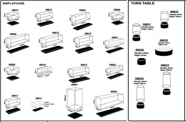 Trumpeter 09809 DISPLAY CASE 359mm x 89mm x 89mm
