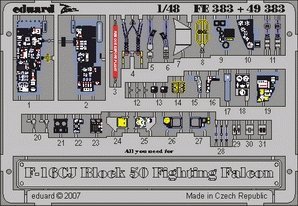 Eduard FE383 F-16CJ Block 50 1/48 Tamiya