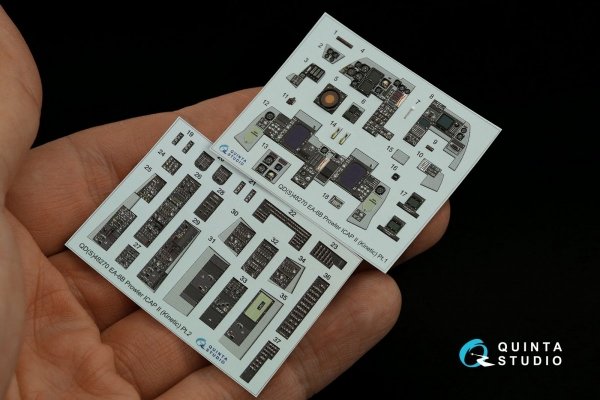 Quinta Studio QDS-48270 EA-6B Prowler (ICAP II) 3D-Printed &amp; coloured Interior on decal paper (Kinetic) (Small version) 1/48