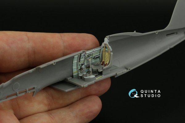 Quinta Studio QD48389 Macchi C.202 Folgore Early 3D-Printed &amp; coloured Interior on decal paper (Hasegawa/Eduard) 1/48