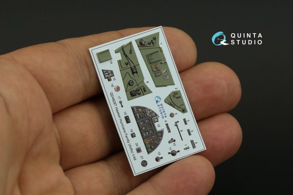 Quinta Studio QD48287 Hawker Hurricane family 3D-Printed &amp; coloured Interior on decal paper (Airfix) 1/48