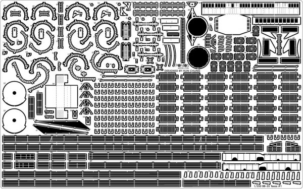 Pontos 35024FN USS BB-35 Texas 1945 Detail up set (Teak tone Deck) 1/350