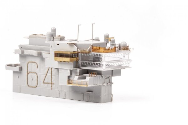 Eduard 53285 USS Constellation CV-64 part 5 - island TRUMPETER 1/350