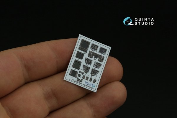 Quinta Studio QDS-48404 F-14B 3D-Printed &amp; coloured Interior on decal paper (GWH) (small version) 1/48