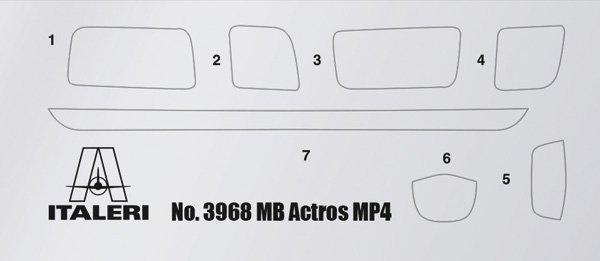Italeri 3968 MB Actros MP4 Big Space - Grand Prix Edition 1/24