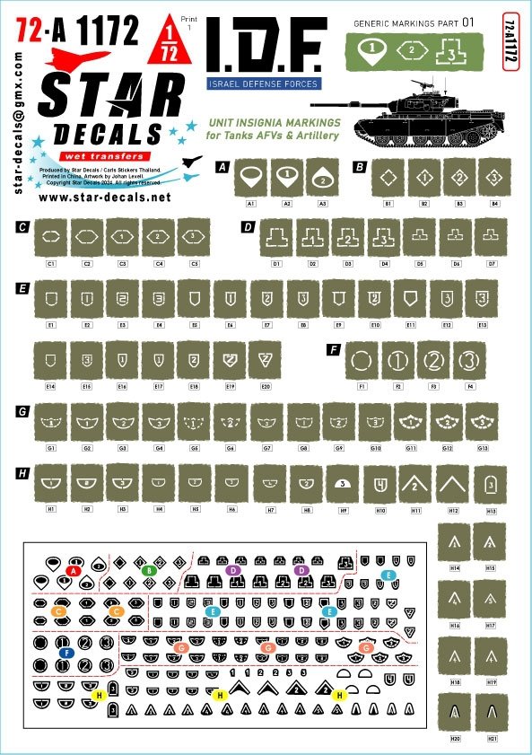 Star Decals 72-A1172