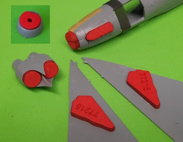 Omask 77215 Mig-19 S/P/PM Wheel Bay Plugs (for KP) 1/72