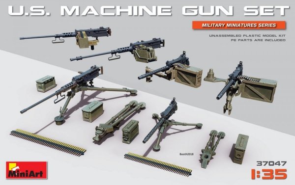 MiniArt 37047 U.S. MACHINE GUN SET 1/35
