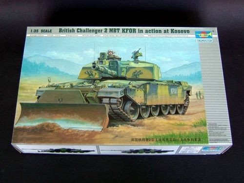 Trumpeter 00345 British Challenger 2 MBT KFOR in action at Kosovo (1:35)