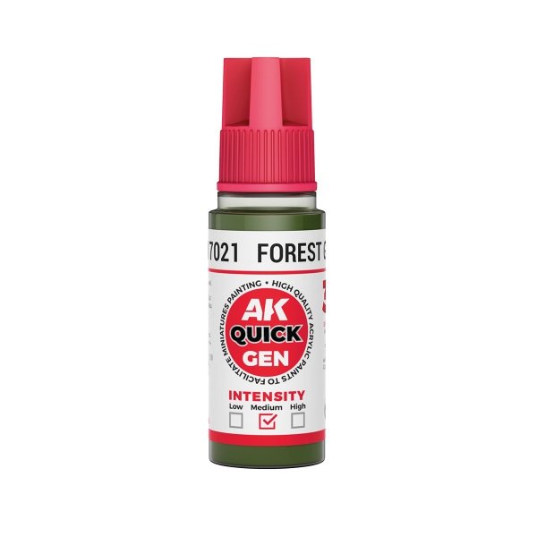 AK Interactive AK17021 FOREST GREEN – QUICK GEN COLOR 18ml