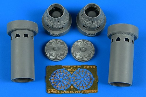 Aires 7372 F-14A Tomcat exhaust nozzles - closed position 1/72 ACADEMY