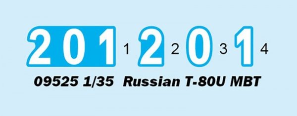 Trumpeter 09525 Russian T-80U MBT 1/35