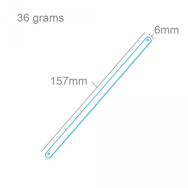 Modelcraft PSA5042-B Junior Hacksaw Blades x 10