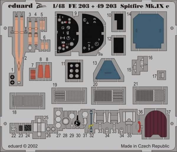 Eduarda FE203 Spitfire Mk. IXc 1/48 Hasegawa