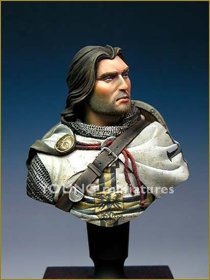 Young Miniatures YH1805 Teutonic Knight XIV Century 1/10