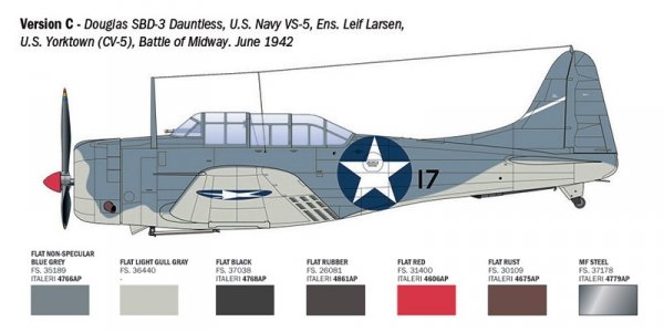 Italeri 2841 SBD-3 Dauntless 1/48