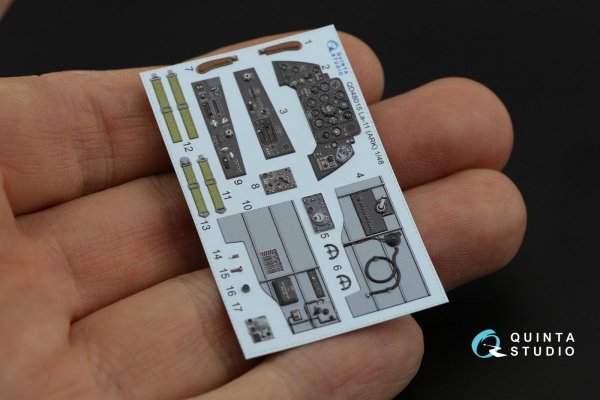 Quinta Studio QD48015 La-11 3D-Printed &amp; coloured Interior on decal paper (ARK) 1/48