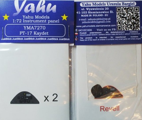 Yahu YMA7270 Stearman PT-17 Kaydet (Revell) 1:72