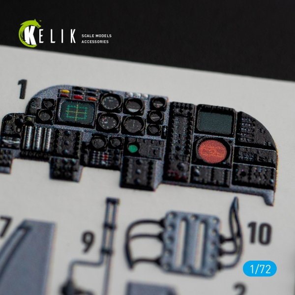 KELIK K72067 A-6E INTRUDER INTERIOR 3D DECALS FOR ITALERI KIT 1/72