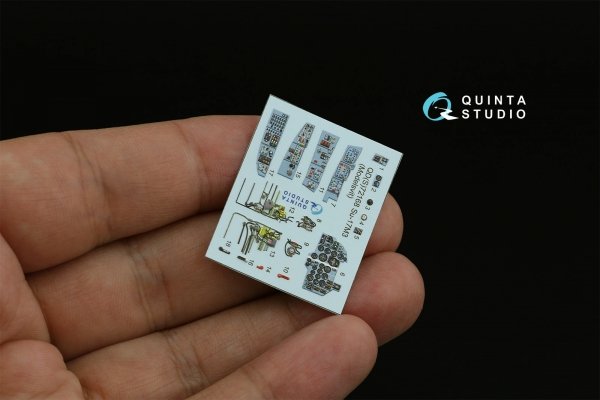 Quinta Studio QDS-72168 Su-17M3 3D-Printed coloured Interior on decal paper (Modelsvit) (small version) 1/72