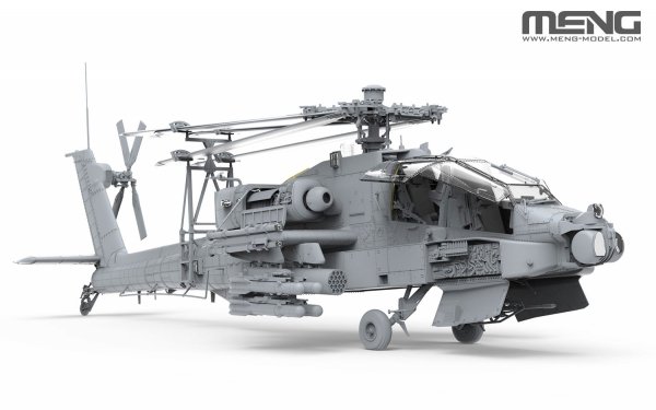 Meng Model QS-004 Boeing AH-64D Apache Longbow Heavy Attack Helicopter 1/35